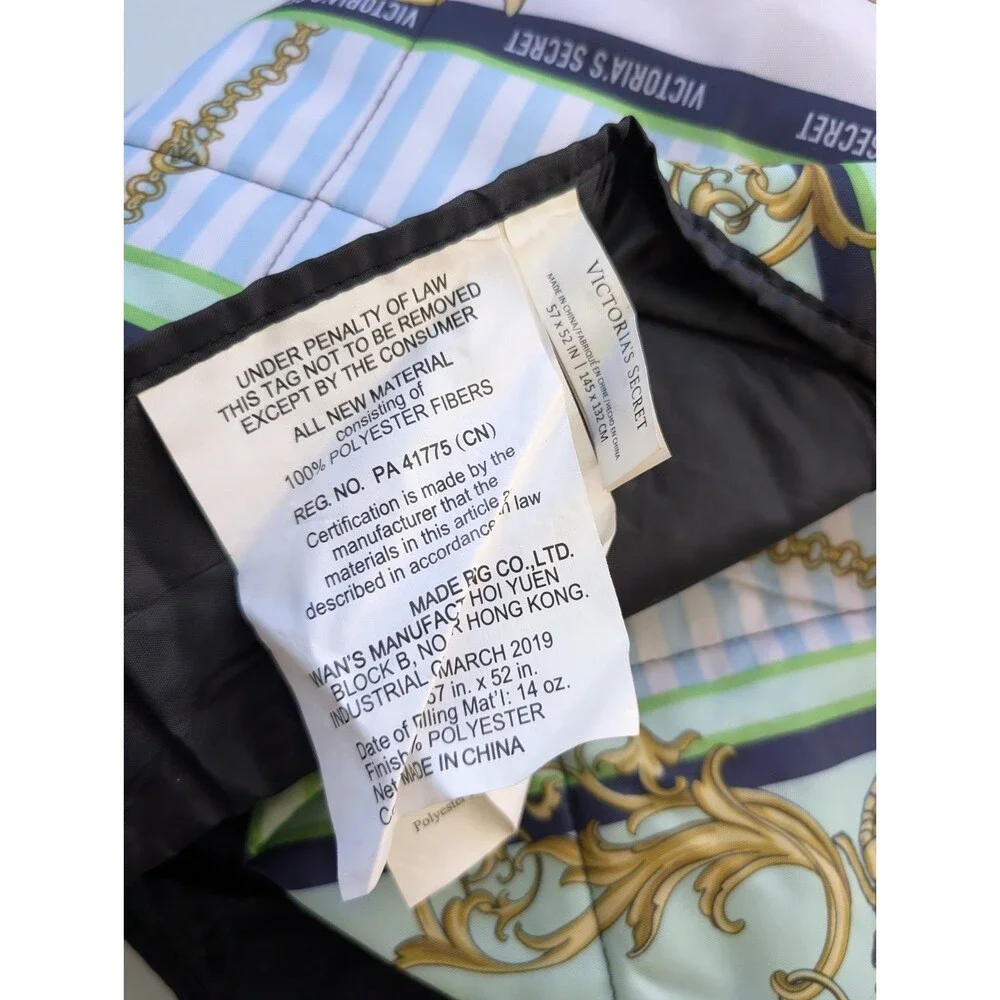 VICTORIA'S SECRET Portable Blanket Packable Picnic Beach Victoria Sailor  57x52”
